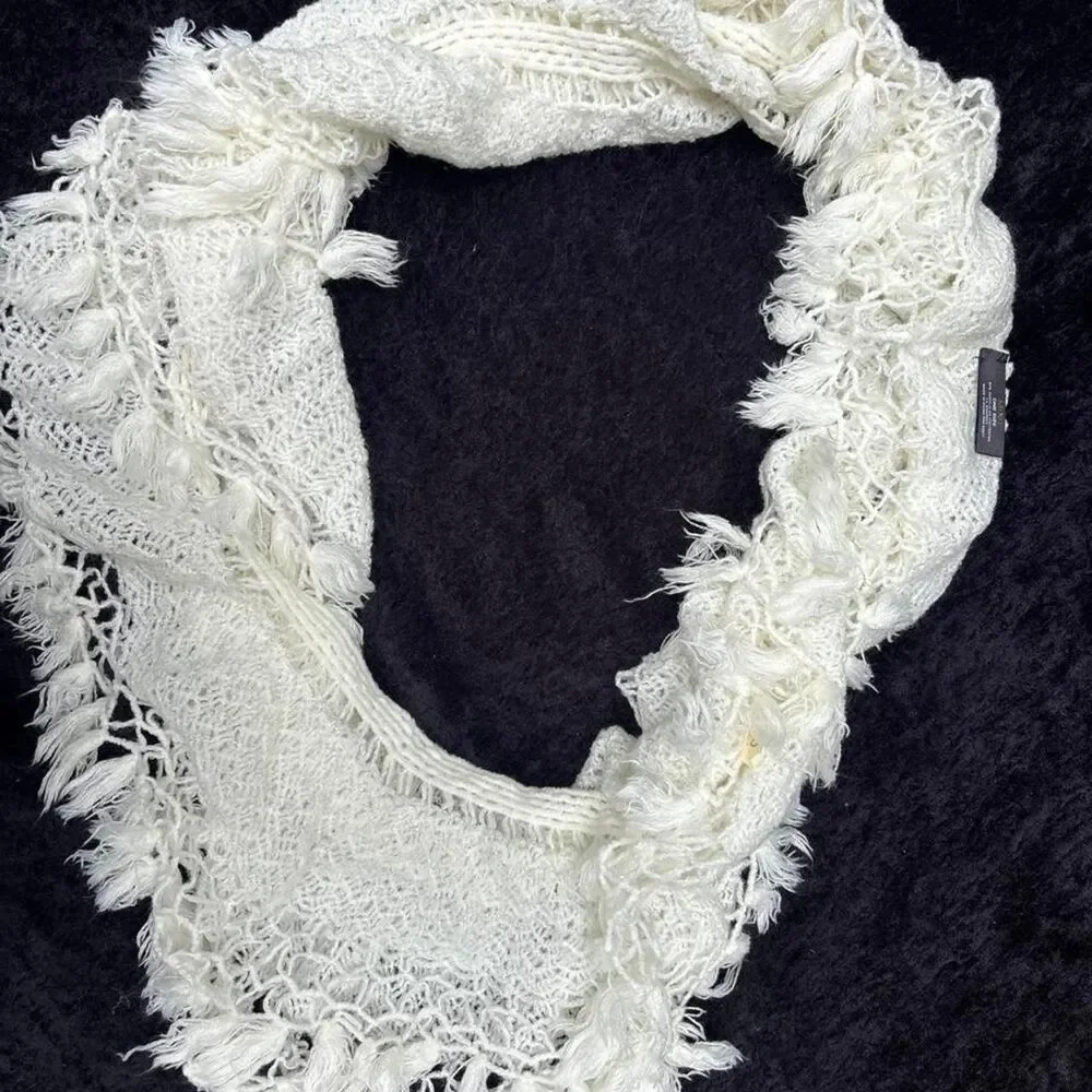 Mixit Women's White and Cream Scarf-wraps